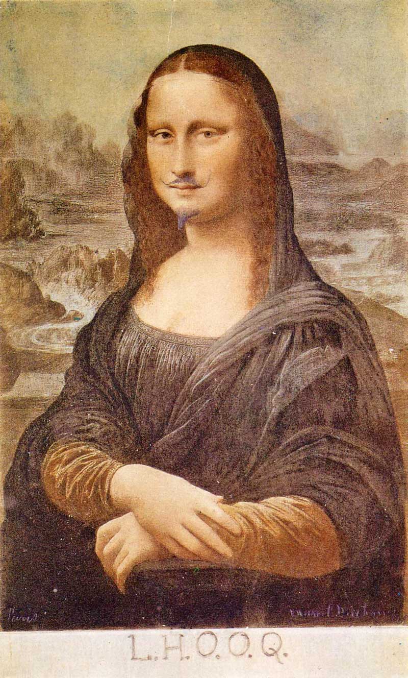 Cuadro de la Mona Lisa de Marcel Duchamp