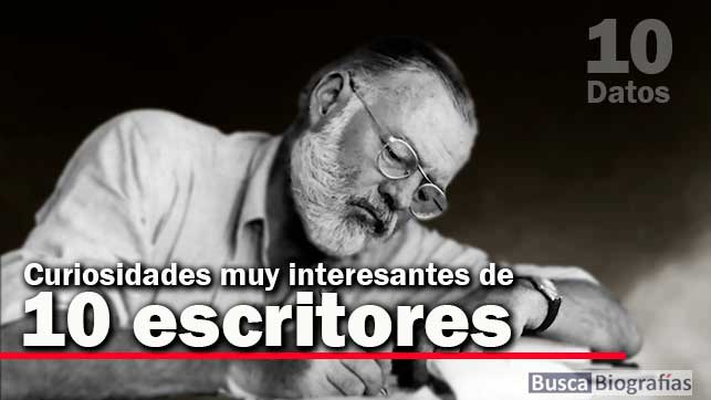 coisas interessantes de escritores