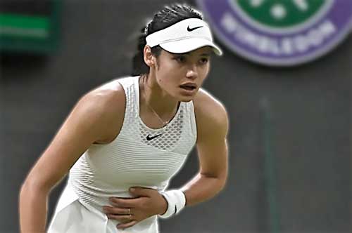 Emma Raducanu en Wimbledonsemblanza